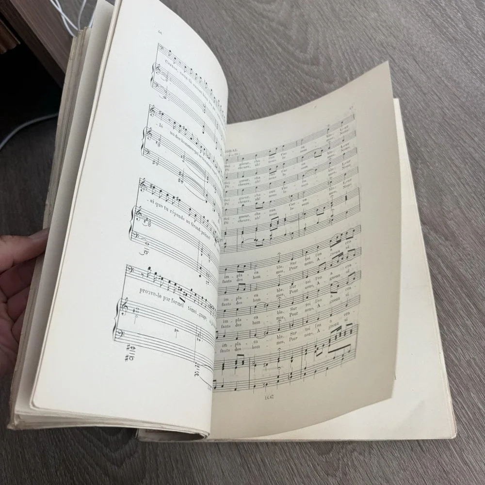 Antique J.S. Bach La Passion Selon Saint Jean Choudens Paris French Vocal Score